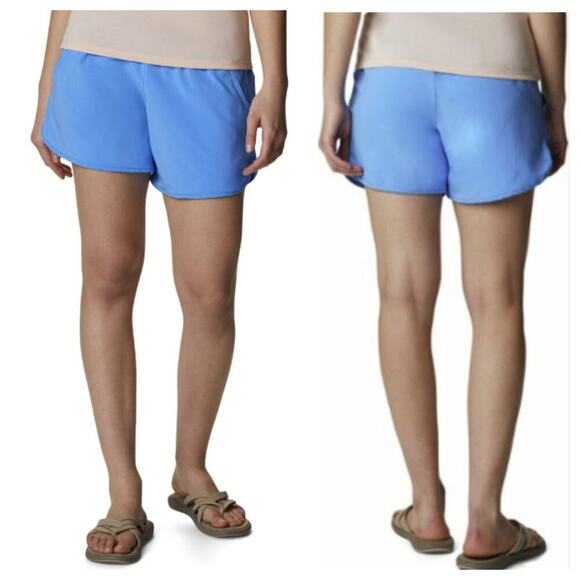 Columbia Women's Bogata Bay Stretch Short 3" Light Blue Size XL - Picture 1 of 13